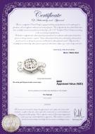 product certificate: W-14K-Clasp-DBL-Sussex