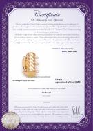 Product certificate: W-14K-TRP-Clasp-Dartmoor