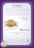 Product certificate: Y-14K-DBL-Round-Clasp