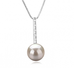 10-11mm AAAA Quality Freshwater Cultured Pearl Pendant in Vanna White