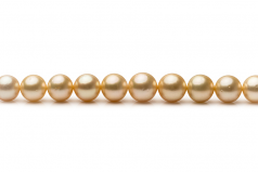 9.6-12.6mm AA+ Quality South Sea Cultured Pearl Necklace in 18-inch Gold