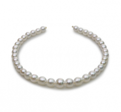 8.3-14mm Baroque Quality South Sea Cultured Pearl Necklace in 18-inch White