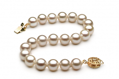 7-8mm AAAA Quality Freshwater Cultured Pearl Bracelet in White