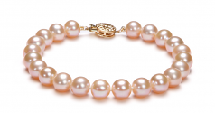 Pink 7-8mm AAA Quality Freshwater Gold filled Cultured Pearl Set