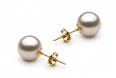 8-9mm AA Quality Japanese Akoya Cultured Pearl Set in White