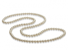 30 inches White 5-6mm AAA Quality Freshwater Cultured Pearl Necklace