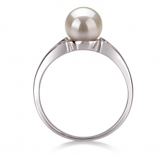 6-7mm AA Quality Freshwater Cultured Pearl Ring in Jessica White