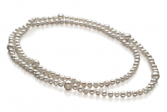 6-11mm A Quality Freshwater Cultured Pearl Necklace in Chloe White