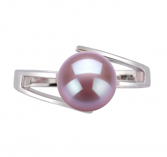 7-8mm AAA Quality Freshwater Cultured Pearl Ring in Jenna Lavender