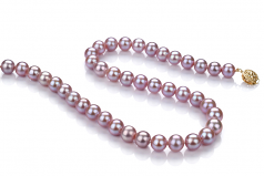 8.5-9.5mm AAA Quality Freshwater Cultured Pearl Necklace in Lavender
