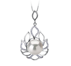 12-13mm AA+ Quality Freshwater - Edison Cultured Pearl Pendant in Calida White