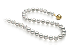 6.5-7mm Hanadama - AAAA Quality Japanese Akoya Cultured Pearl Necklace in Hanadama 16-inch White