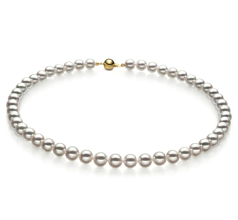 7.5-8mm Hanadama - AAAA Quality Japanese Akoya Cultured Pearl Necklace in Hanadama 16-inch White