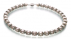 8-9mm A Quality Freshwater Cultured Pearl Set in MarieAnt White