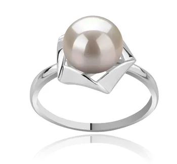 8-9mm AAA Quality Freshwater Cultured Pearl Ring in Anais White 8-9mm AAA Quality Freshwater Cultured Pearl Ring in Anais White