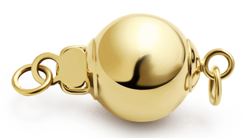 Clasp in Ball - 14k Yellow Gold Clasp in Ball - 14k Yellow Gold