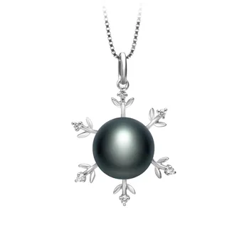 12-13mm AA Quality Freshwater Cultured Pearl Pendant in Besty Black 12-13mm AA Quality Freshwater Cultured Pearl Pendant in Besty Black