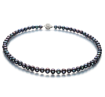 Bliss Black 6-7mm A Quality Freshwater Cultured Pearl Necklace