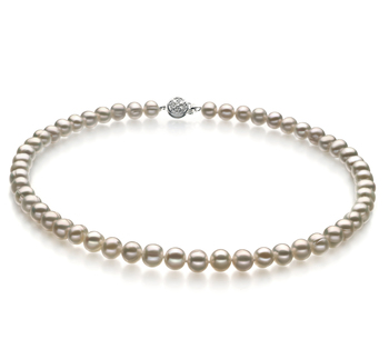 Bliss White 6-7mm A Quality Freshwater Cultured Pearl Necklace