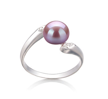 6-7mm AAA Quality Freshwater Cultured Pearl Ring in Dana Lavender