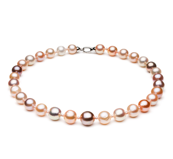 Multicolour 3-14mm AA+ Quality Freshwater Cultured Pearl Necklace