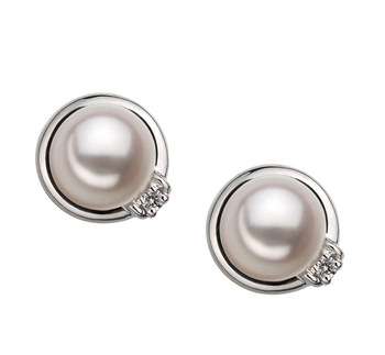 Jocelyn White 6-7mm AA Quality Japanese Akoya 925 Sterling Silver Cultured Pearl Earring Pair