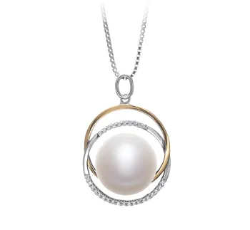 12-13mm AA Quality Freshwater Cultured Pearl Pendant in Judith White