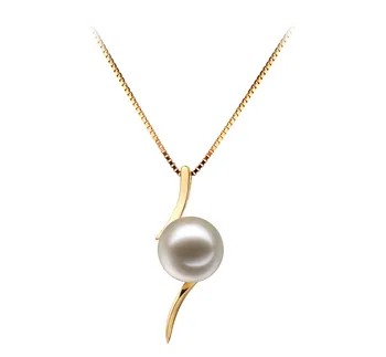 6-7mm AAAA Quality Freshwater Cultured Pearl Pendant in Lanella White