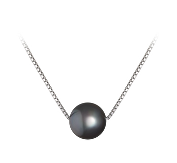 8-9mm AA Quality Freshwater Cultured Pearl Pendant in Madison Black