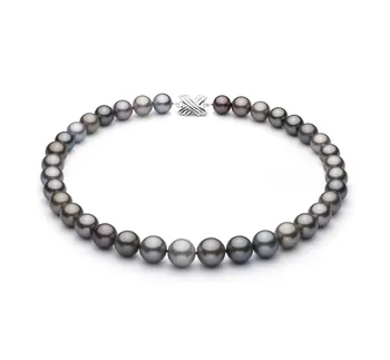 11-14.6mm AAA Quality Tahitian Cultured Pearl Necklace in Multicolor 11-14.6mm AAA Quality Tahitian Cultured Pearl Necklace in Multicolor