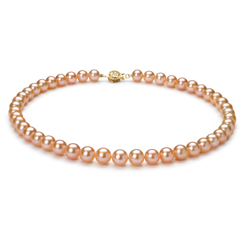 8.5-9.5mm AAA Quality Freshwater Cultured Pearl Necklace in Pink