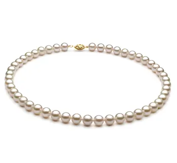 7-8mm AA+ Quality Chinese Akoya Cultured Pearl Necklace in White