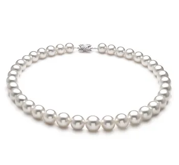 10-14mm AAA+ Quality South Sea Cultured Pearl Necklace in White