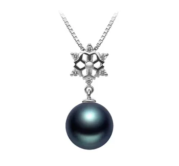 10-11mm AAA Quality Tahitian Cultured Pearl Pendant in Snow Black 10-11mm AAA Quality Tahitian Cultured Pearl Pendant in Snow Black