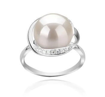 11-12mm AAA Quality Freshwater Cultured Pearl Ring in Wendy White 11-12mm AAA Quality Freshwater Cultured Pearl Ring in Wendy White