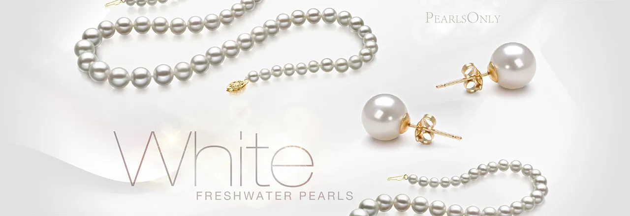 PearlsOnly White Freshwater Pearls