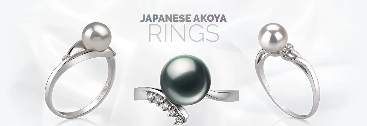 PearlsOnly Akoya Pearl Rings